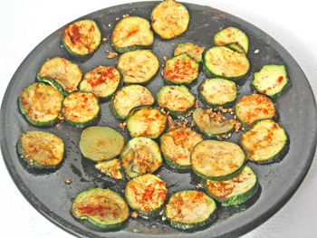 Zuchini just out of the Microwave
