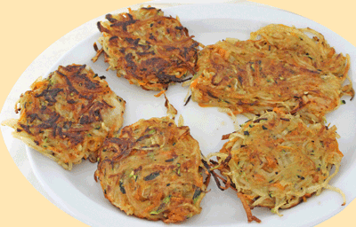 A plate of cooked Latke